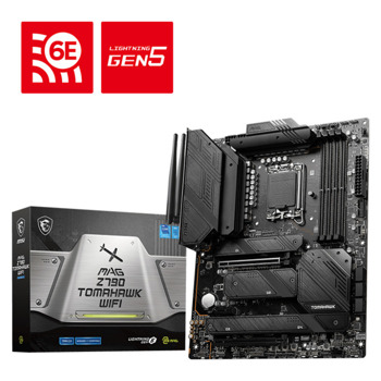 Дънна платка MSI MAG Z790 TOMAHAWK WIFI DDR5, Z790, LGA1700, DDR5, PCI-E 5.0 (DP&HDMI), 7x SATA 6Gb/s, 4x M.2, 1x USB Type-C, ATX | JAR Computers MSI MAG Z790 TOMAHAWK WI-FI DDR5 911-7D91-010