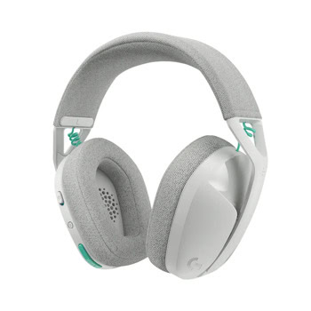 Слушалки Logitech G321 Lightspeed, безжични, Bluetooth, USB, микрофон, гейминг, 40mm говорители, наушници с мемори пяна, до 20 часа време на работа, бели | JAR Computers Logitech G321 Lightspeed White 981-001569