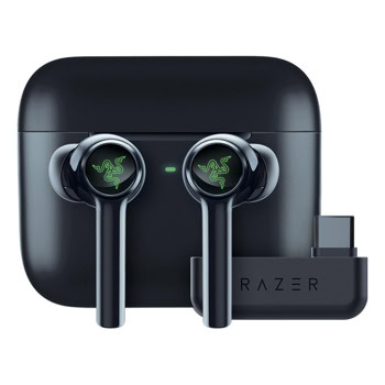 Слушалки Razer Hammerhead Pro HyperSpeed, безжични, Bluetooth, USB, микрофон, активно шумопотискане, гейминг, подсветка, до 6 часа време на работа, черни | JAR Computers Razer Hammerhead Pro HyperSpeed RZ12-04590100-R3G1