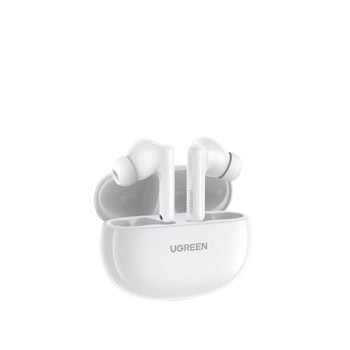 Слушалки UGREEN Т6 TWS WS200, безжични, Bluetooth 5.3, бели | JAR Computers слушалки ugreen ws200