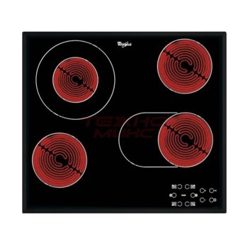 Стъклокерамичен плот за вграждане Whirlpool AKT8190/BA, 6300W, 4 нагревателни зони, Touch управление, защита от деца, черен | JAR Computers Whirlpool AKT8190/BA