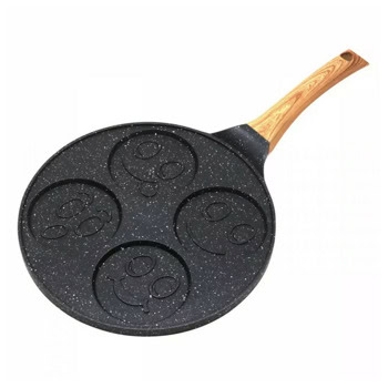 Тиган за палачинки Kinghoff KH 1666, мраморно покритие, 26.5 см диаметър, 1.35 см дълбочина, черен | JAR Computers Тиган за палачинки Kinghoff KH 1666