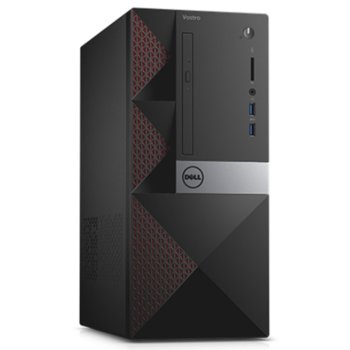 Настолен компютър Dell Vostro 3650 MT (TAHMT1703_116_UBU), четири-ядрен Skylake Intel Core i7-6700 3.4/4GHz, AMD Radeon HD R9 360 2GB GDDR5, 8GB DDR3L RAM, 1TB 7200rpm, 2x USB 3.0, клавиатура и мишка, Linux | JAR Computers Dell Vostro 3650 MT TAHMT1703_116_UBU