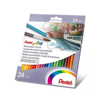 Цветни моливи акварел Pentel Arts 24