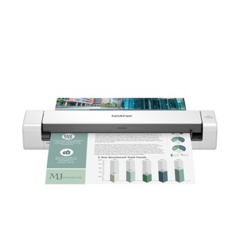 Преносим скенер Brother DS-740D, 1200 x 1200 dpi, A4, двустранно сканиране, USB, бял | JAR Computers Brother DS-740D DS740DTK1