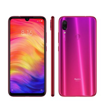 Смартфон Xiaomi Redmi Note 7 (червен), поддържа 2 sim карти, 6.3" (16.00 cm) Full HD + дисплей, осемядрен Qualcomm Snapdragon 660 2.2GHz, 4GB RAM, 64GB Flash памет (+ microSD слот), 48MP + 5MP & 13.0 Mpix camera, Android 9.0, 186 g | JAR Computers Xiaomi Redmi Note 7 4/64GB Dual SIM Red