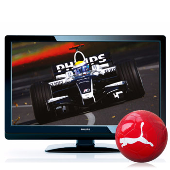 Телевизор 42" (106.68 cm) PHILIPS 42PFL3604 +подарък футболна топка PUMA, FULL HD, 5ms, 30 000:1, 500cd/m2, 2xHDMI, Incredible Surround™ 2x10W, 2г. | JAR Computers 42" (106.68 cm) PHILIPS 42PFL3604 +подарък футбо…