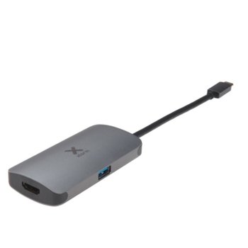 Докинг станция A-solar Xtorm XC003, от USB C към 1x USB C / 1x USB A / 1x HDMI, сива | JAR Computers A-solar Xtorm XC003
