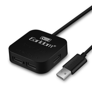 USB Хъб Earldom HUB01, 4x USB 2.0, различни цветове | JAR Computers USB хъб Earldom HUB01 4x USB 2.0 12063