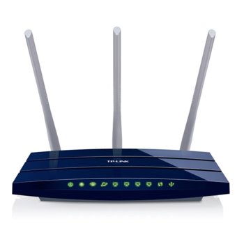 TP-Link TL-WR1043ND, 300Mbps, Wireless-N Router + 4Port Gigabit Switch, 1xUSB, 3 антени | JAR Computers TP-Link TL-WR1043ND