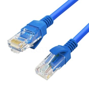 Пач кабел VCom, UTP, Cat 5e, екраниран, 1.5m, син | JAR Computers VCom UTP Cat 5e 1.5m NP511B-BLUE-1.5m
