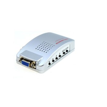 Конвертор, VGA към AV/S-Video+VGA, Сребрист | JAR Computers Конвертор VGA към AV/S-Video+VGA Silver DF18299