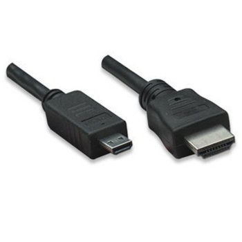 MANHATTAN Micro HDMI(м) към HDMI(м) 2m 392006