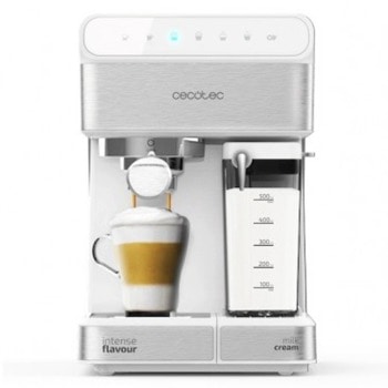 Кафемашина еспресо Cecotec Power Instant-ccino 20 serie Bianca, 1350W, 20 bar, капацитет на резервоара за вода 1.4л., контролен панел EasyTouch, сребриста | JAR Computers Cecotec Power instant-ccino 20 touch serie Bianca