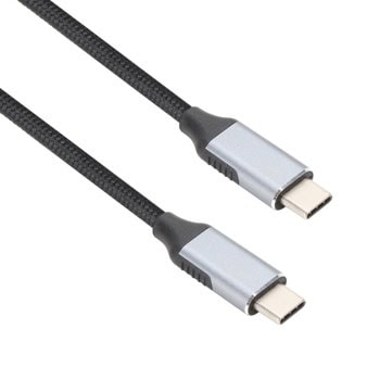 Кабел VCom CU407M-1.0, от USB C(м) към USB C(м), 1m, черен | JAR Computers VCom CU407M-1.0