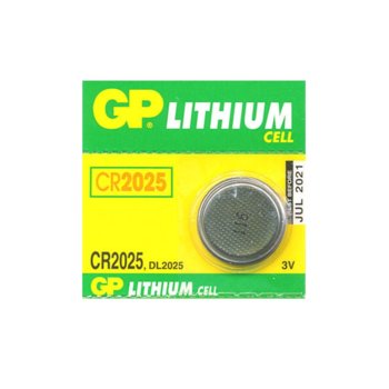 Батерия литиева GP CR2025, 3V, 1 бр. | JAR Computers Батерия литиева GP CR2025, 3V, 1 бр.