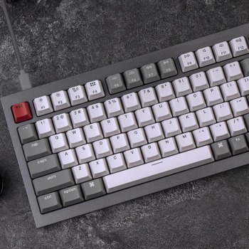 Клавиатура Keychron Q1 Silver Grey TKL RED