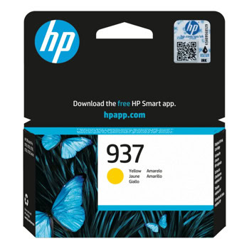 Касета за HP OfficeJet Pro 9120e, 9130e, 9720, 9730, 9110b, 9120b, 9130b- Yellow - 4S6W4NE, Заб.: 800 брой копия | JAR Computers HP 937 Yellow Original Ink