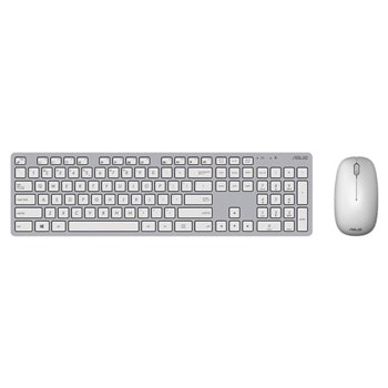 Комплект клавиатура и мишка Asus W5000, безжични, оптична мишка(1600 dpi), бели | JAR Computers ASUS W5000 90XB0430-BKM0V0