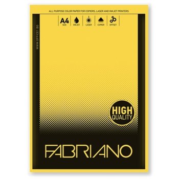 Копирен картон Fabriano (3800052720812), A4, 160 g/m2, жълт, 50 листа | JAR Computers Fabriano A4, 160 g/m2, оранжев, 50 листа