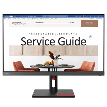 Монитор Lenovo ThinkVision S24i-30 (63DEKAT3EU), 23.8" (60.45cm) IPS панел, 100Hz, Full HD, 4ms, 250cd/m2, HDMI, VGA | JAR Computers Lenovo ThinkVision S24i-30 63DEKAT3EU