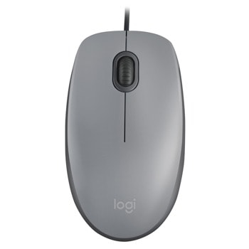 Мишка Logitech M110 Silent, оптична(1000dpi), USB, сива, безшумна | JAR Computers Logitech M110 Silent Mid Gray