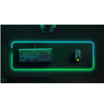 Подложка за мишка SteelSeries QcK Prism Cloth XL, със RGB подсветка, 900 mm x 300 mm x 4 mm, черна | JAR Computers SteelSeries QcK Prism Cloth XXL