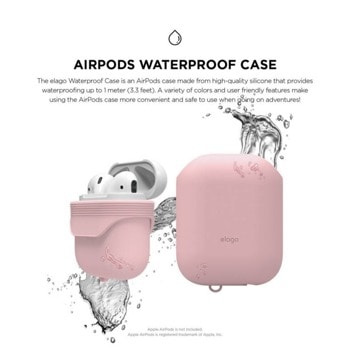 Elago Airpods Waterproof Case EAPWF-BA-LPK