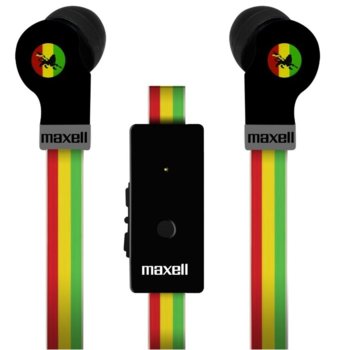 Maxell Flat Wire Skull Rasta