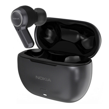 Слушалки Nokia Clarity 2+, безжични, микрофон, Bluetooth, ANC шумопотискане, до 7 часа време на работа, IPX4 водоустойчивост, сиви | JAR Computers Nokia Clarity Earbuds 2+ Grey 8P00000286