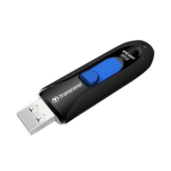 Памет 8GB USB Flash Drive, Transcend JetFlash 790, USB 3.0, черна/синя | JAR Computers Transcend 8GB JETFLASH 790, USB 3.0, black