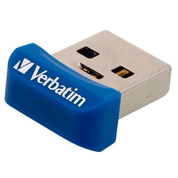 Памет 32GB USB Flash Drive Verbatim Store 'n' Stay NANO, USB 3.2 Gen 1, синя | JAR Computers Verbatim USB 3 2 Nano Store n Stay 32GB