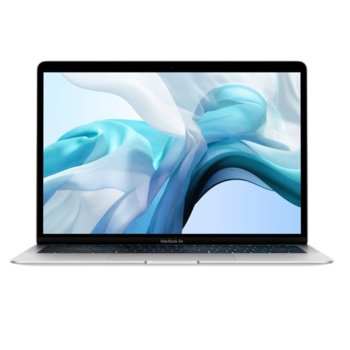 Лаптоп Apple MacBook Air 13 (2018)(MREA2ZE/A)(сребрист), двуядрен Intel Core i5 1.6/3.6GHz, 13.3" (33.78 cm) WQXGA Retina дисплей(Thunderbolt), 8GB LPDDR3, 128GB SSD, 2x Thunderbolt 3, MacOS Mojave, 1.25kg, Анг. клавиатура | JAR Computers Apple MacBook Air 13 (MREA2ZE/A) Silver