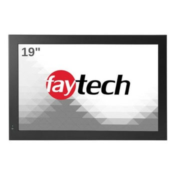 Индустриален компютър Faytech 4010078586 FT19N3350, двуядрен Apollo Lake Intel Celeron N3350 1.1/2.4 GHz, 19" (48.26 cm) WXGA+ Touchscreen Display, 4GB DDR3L non-ECC, 128GB Industrial SSD, 4x USB 3.0, Linux | JAR Computers Faytech 4010078586 FT19N3350