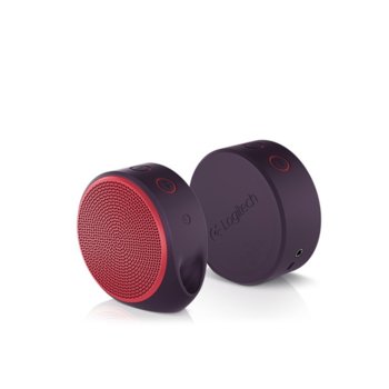 Logitech X100 Mobile Speaker - Red - BT