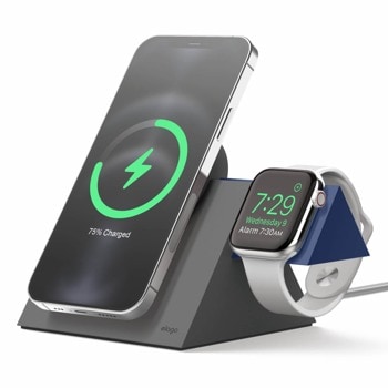 Силиконова поставка Duo Charging Stand dark gray -