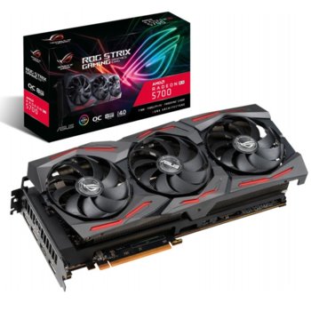 Видео карта AMD Radeon RX 5700, 8GB, Asus ROG Strix OC, GDDR6, 256bit, Display Port, HDMI | JAR Computers ASUS ROG-STRIX-RX5700-O8G-GAMI