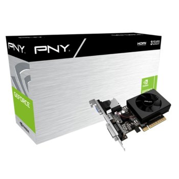 Видео карта GF GT 710, 2GB, PNY GF710GTLP2GEPB, PCI-E 2.0 8x, DDR3, 64 bit, HDMI, DVI, D-Sub | JAR Computers PNY GF710GTLP2GEPB