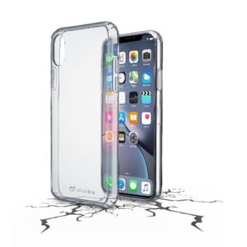 Калъф за iPhone Xr, силиконов, Cellularline ClearDuo, прозрачен | JAR Computers Прозрачен твърд кейс ClearDuo за iPhone Xr