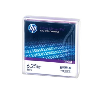 Aрхивиращo устройствo, HP C7976B, LTO-6 Ultrium, 12.65 mm/846, 6.25TB BaFe RW | JAR Computers HP LTO-6 Ultrium 6.25TB BaFe RW Cartridge C7976B