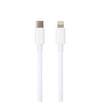 Кабел VCom CU289, от USB C(м) към Lighting(м), 1m, бял | JAR Computers кабел vcom cu289