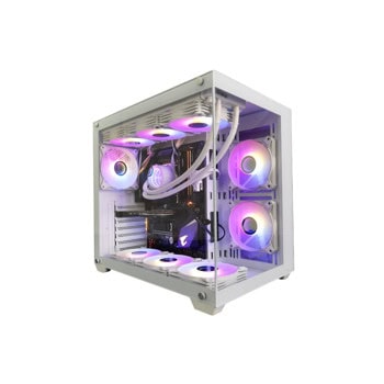Кутия Darkflash C285P, ATX/mATX/Mini-ITX, 1x USB 3.0, бяла, с прозорец, без захранване | JAR Computers Кутия Darkflash C285P бяла