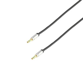 Аудио кабел Vivanco PRE 3535 12, 3.5mm стерео jack(м) към 3.5mm стерео jack(м), 1.2м. черен | JAR Computers Vivanco PRE 3535 12 41200