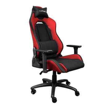 Геймърски стол Trust GXT 714R Ruya, до 150kg, PU кожа, Class 4 газов амортисьор, регулируеми подлакътници, червен | JAR Computers Trust GXT 714R Ruya Red 25064