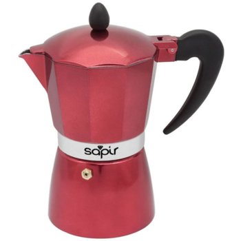 Кубинска кафеварка Sapir SP-1173-I9R, 9 чаши, червена image