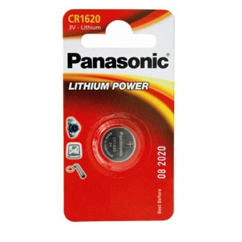 Батерия литиева Panasonic CR-1620 EL / 1B, CR1620, 3V, 1бр. | JAR Computers Батерия литиева Panasonic CR-1620 EL / 1B