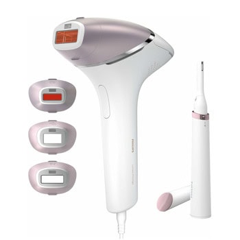 Фотоепилатор Philips BRI949/00, 5 настройки на светлинната енергия, SenseIQ технология, UV филтър, бял | JAR Computers Фотоепилатор Philips BRI949/00
