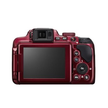 Nikon CoolPix P610, Red, 16Mpix, 60x Zoom