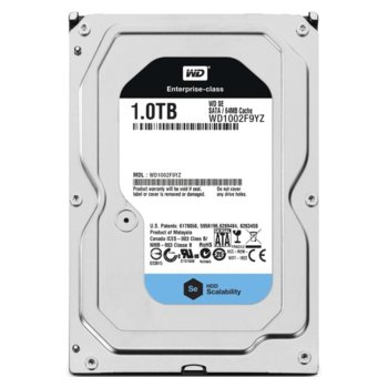 Твърд диск 1TB WD SE, SATA3, 7200rpm, 128MB сървърен, 3.5"(8.89 cm) | JAR Computers 1TB WD SE 3.5" (8.89 cm) HDD SATA 3