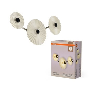 ledvance decor plisse wall 3 x e27 beige | JAR Computers ledvance decor plisse wall 3 x e27 beige